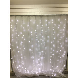Fairy Light - Curtain Wall - 2.3m  or 5.4m- Snow White